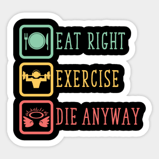 Train Gym Life Sticker